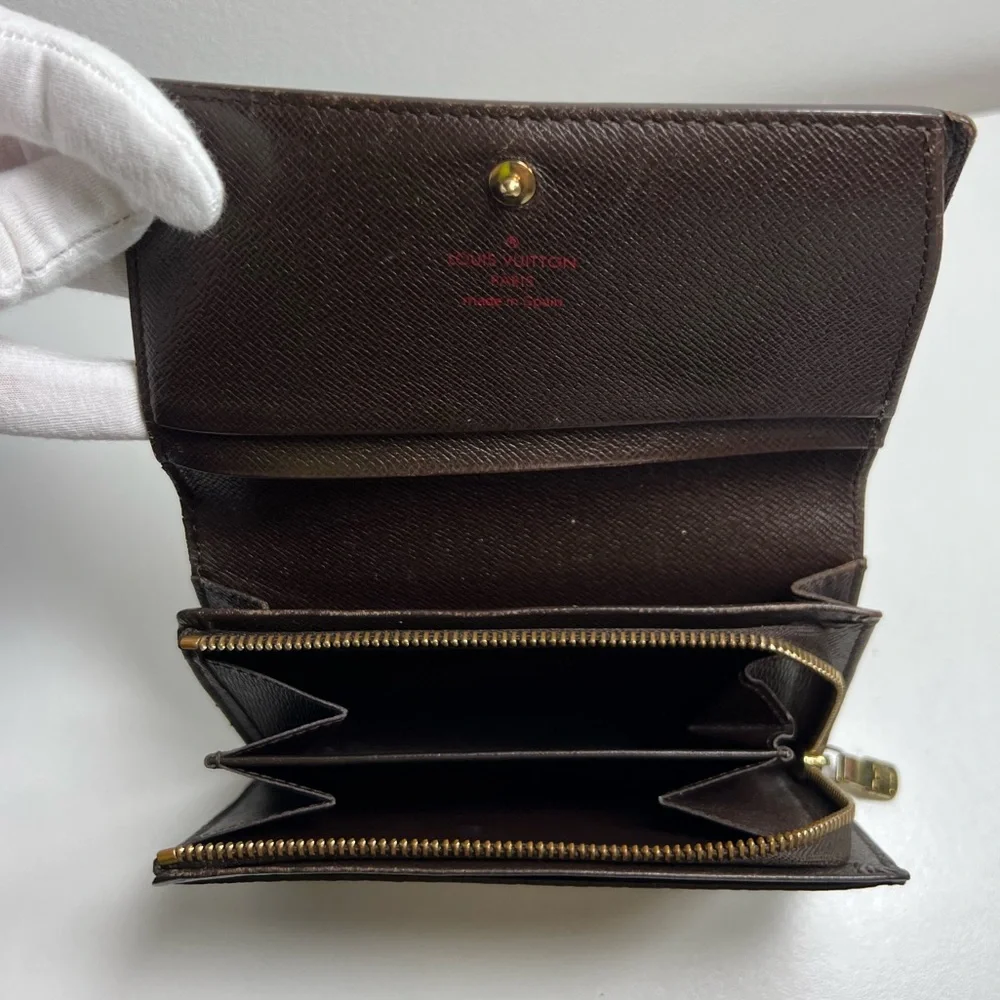 Louis Vuitton Damier Ebene Porte Monnaie Billets Tresor Wallet